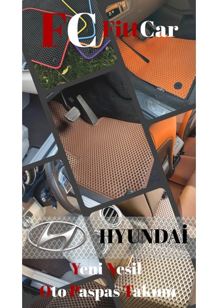 Fittcar Hyundai Accent Serisi Akıllı Oto Paspas Takımı Eva Mat