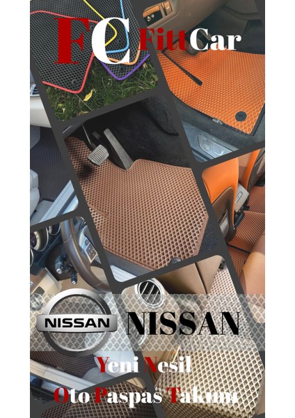 Fittcar Nissan Qashqai Serisi Akıllı Oto Paspas Takımı Eva Mat