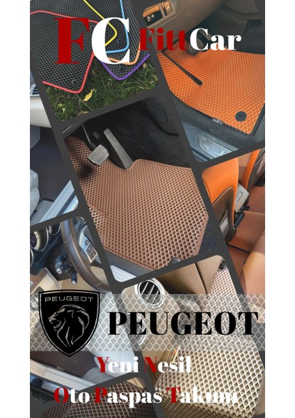 Fittcar Peugeot E5008 Akıllı Oto Paspas Takımı Eva Mat