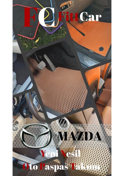 Fittcar Mazda 3 2004 - 2009 Akıllı Oto Paspas Takımı Eva Mat