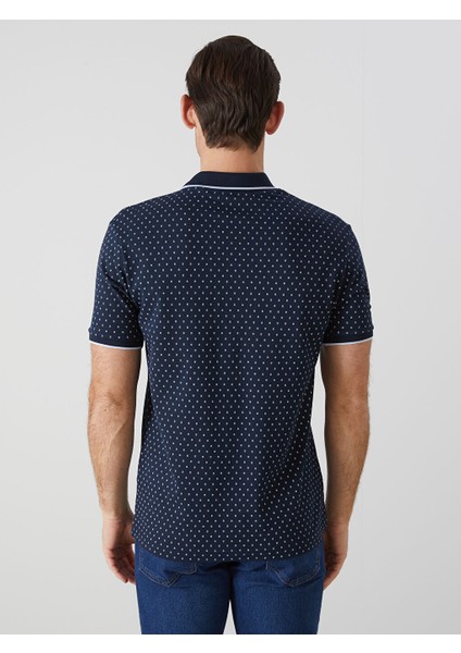 Yeni Sezon Polo Yaka Kisa Kollu Desenli Pike Erkek Tisort - S57226Z8 fırsatları