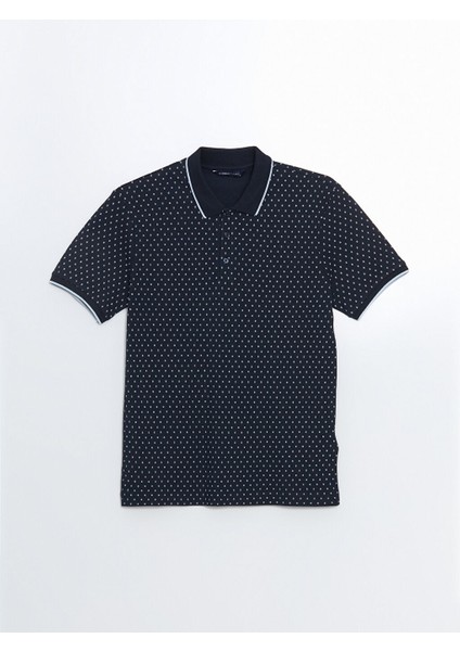 Yeni Sezon Polo Yaka Kisa Kollu Desenli Pike Erkek Tisort - S57226Z8 indirimleri