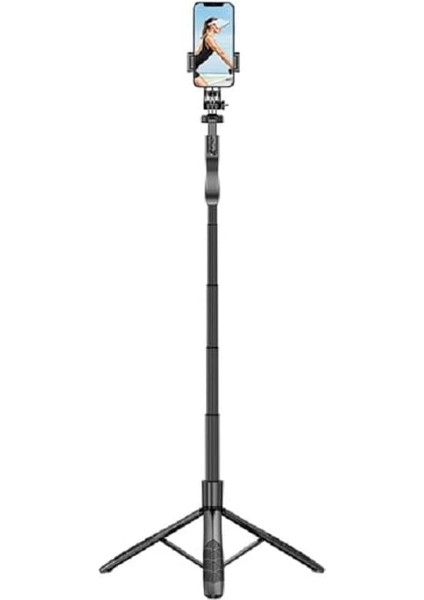 Menashop HP-T11 Çok Amaçlı Tripod Selfie Kumandalı 153 cm Anroid Ios Go Pro Uyumlu modelleri