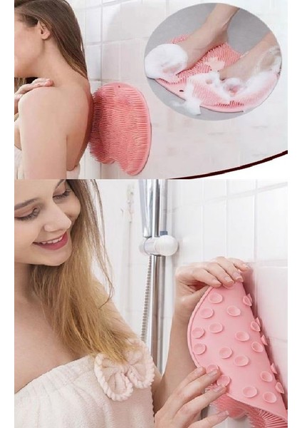 Banyo Dekoru Için Kelebek Tip Vantuzlu Silikon Ayak Duş Matı fiyatları