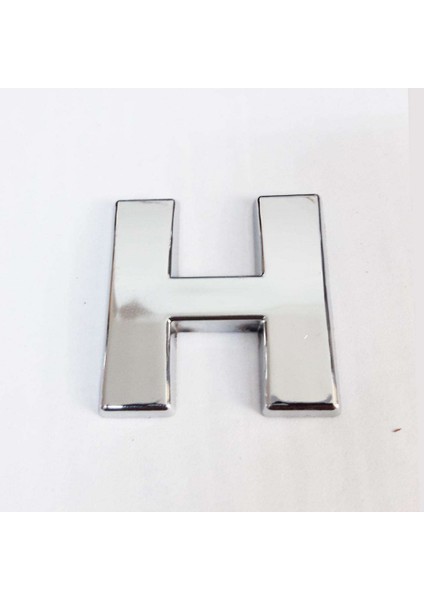 Büro Ev Dekoru Için 9cm Yapışkanlı Krom H Harfi
