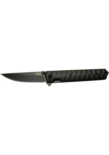 Sog 4010 Bk Siyah Kamp Çakı 21cm - Yarı Otomatik Metal Sap Kılıflı Kemerlikli - Mct3011-9600