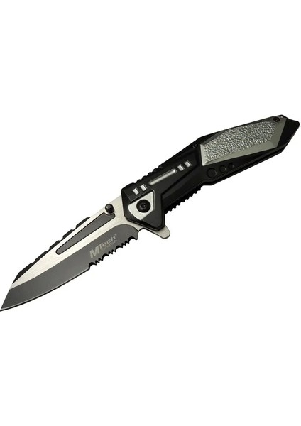 4172 Gri Kamp Çakı 21cm - Yarı Otomatik Kemerlikli Testere Detaylı - Mct2626-3780