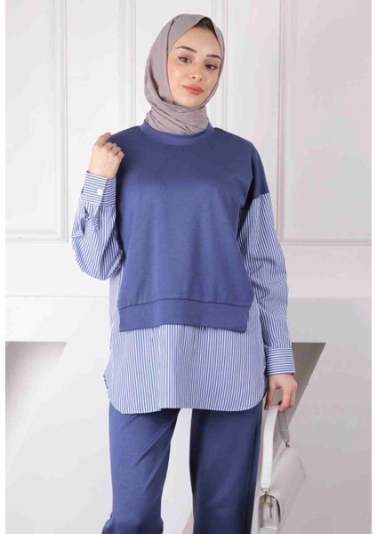 Kadın Oys Modal Kumaş Gömlekli Takım