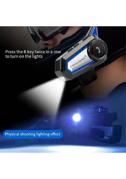BT31 Kask Kulaklık Bluetooth 5.0 Motosiklet Interkom Su Geçirmez Kablosuz Kulaklı - MCT8932-4421