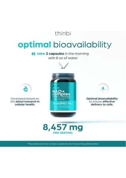 Nad 8457 mg Extra Strength, Green Tea + Astaxanthin For Women & Men, Resveratrol, COQ10, Alpha Lipoic Acid – Energy Antı-Agıng,cell Regeneration 60 Capsul.abd Menşei