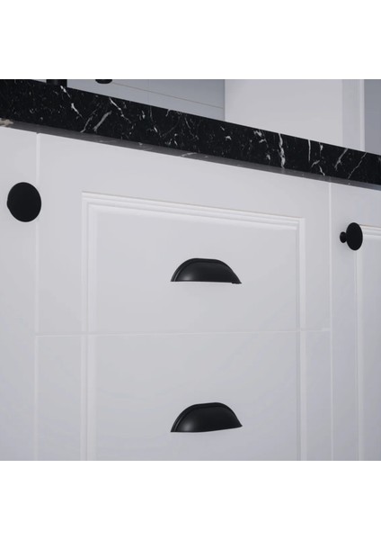 Antik Siyah Midye Kulp 96 mm Çekmece Dolap Kulbu Mobilya Dekorasyon fırsatları