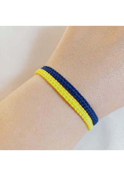2'li Sarı Lacivert Fenerbahçe Örgü Bileklik, Fenerbahçe Spor Renkleri Taraftar Bilekliği, Makrome Bileklik, Erkek Hediyesi, Maç Aksesuarı, Fb Bileklik, Ip Bileklik, Taraftar Bileklik
