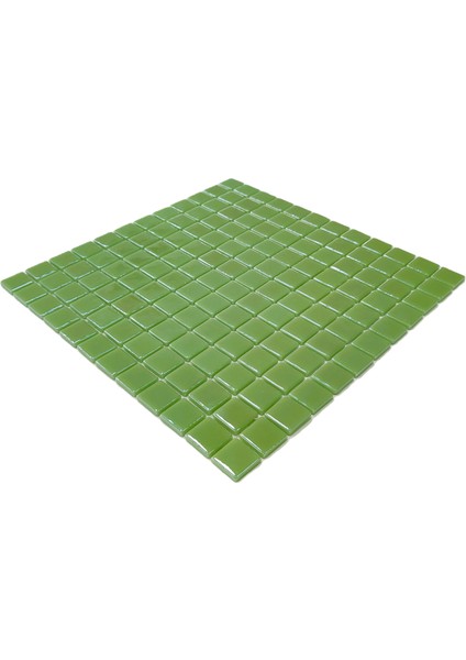 Mutfak Tezgah Arası, Havuz, Banyo, Sauna, Spa, Iç ve Dış Dekorasyonda Tüm Yüzeyler Için, 25X25MM. Mint Yeşili , 31,5X31,5CM. Fileli Cam Mozaik. (5 File Karo = 0.5 M2 Fiyatıdır )