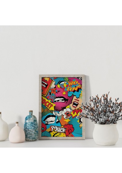 Dekoratif Çerçevesiz Poster Pop Art Comic Book Çerçevesiz Tablo fiyatları