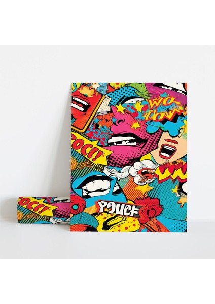 Dekoratif Çerçevesiz Poster Pop Art Comic Book Çerçevesiz Tablo modelleri