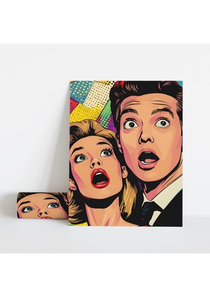 Dekoratif Çerçevesiz Poster Pop Art Çift Çerçevesiz Tablo