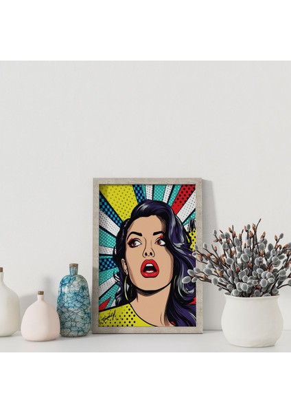 Dekoratif Çerçevesiz Poster Pop Art Women Çerçevesiz Tablo fiyatları