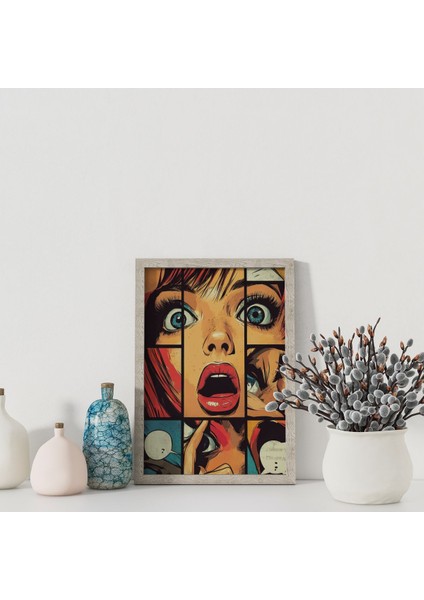 Dekoratif Çerçevesiz Poster Pop Art Çizgi Roman Çerçevesiz Tablo fiyatları