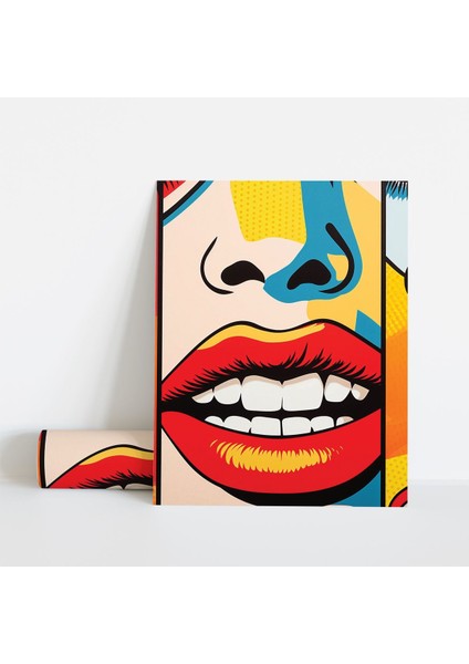 Dekoratif Çerçevesiz Poster Pop Art Çerçevesiz Tablo