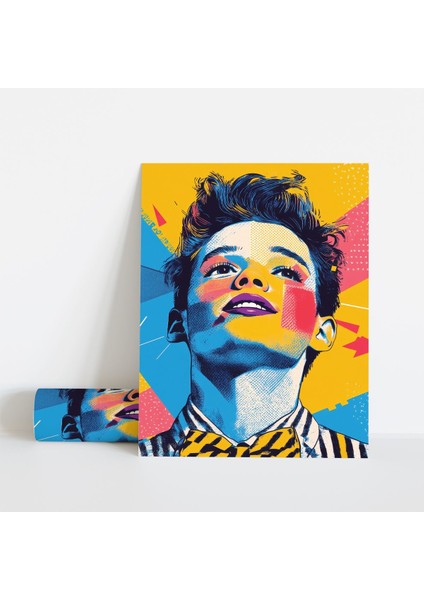 Dekoratif Çerçevesiz Poster Pop Art Erkek Çerçevesiz Tablo modelleri