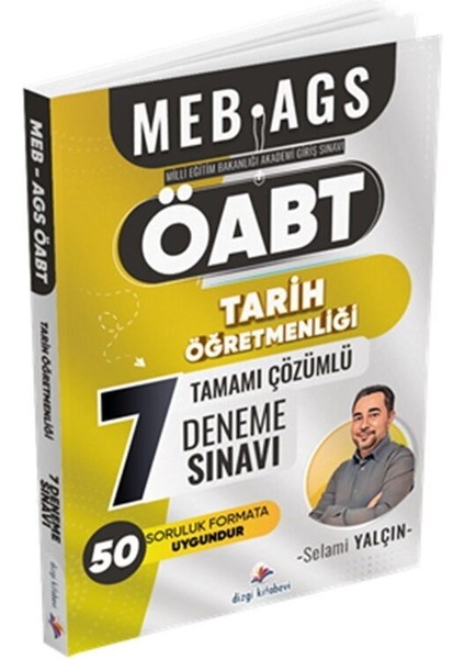 2025 Meb Ags Öabt Tarih Öğretmenliği Tamamı Çözümlü Fasiküller Halinde 7 Deneme Sınavı Dizgi Kitap
