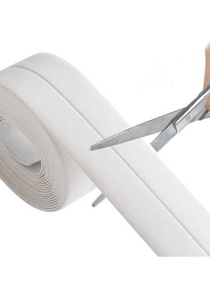 3.2 M Banyo Küvet Mutfak Lavabo Su Sızdırmaz Bant Su Geçirmez Kenar Bandı Sızdırmazlık Bantı (Beyaz