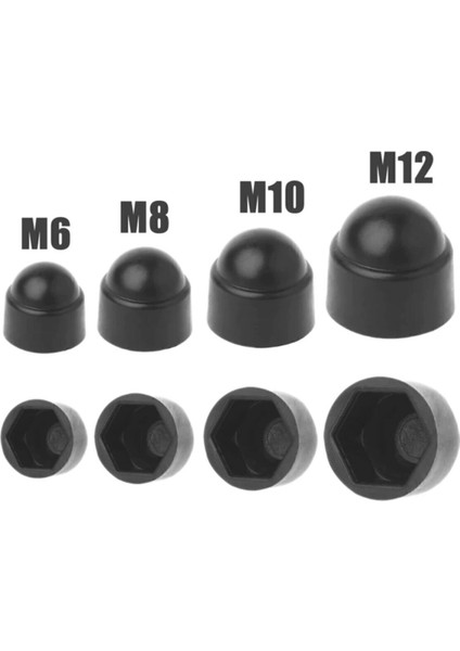 M10 Plastik Somun Gizleyici Kapağı Siyah (10 Adet) fiyatları