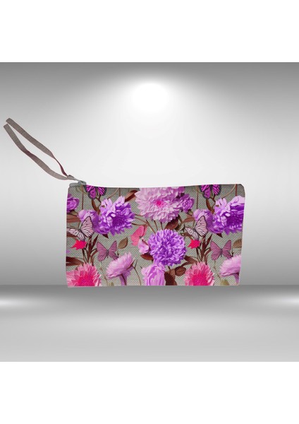 Renkli Kelebekler 3d Görünümlü Kişiye Özel Isim Eklenen Keten El Çantası | Şık Ve Dayanıklı fiyatları