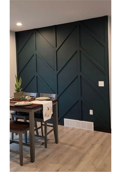 Iskandinav Duvar Çıtası 5 Adet 100 cm x 4 cm Dekoratif Duvar Çıtası Boyanabilir Duvar Dekoru