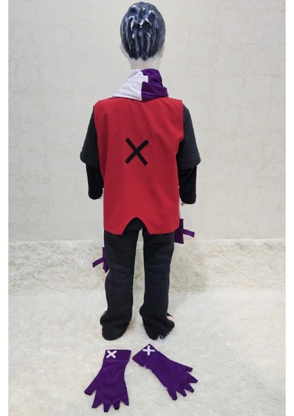Gizemli Dövüşçü Anime Cosplay Kostümü