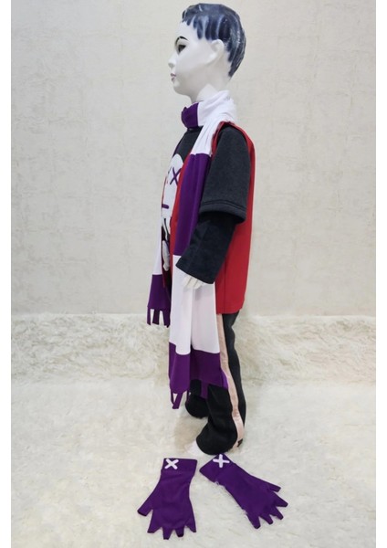 Gizemli Dövüşçü Anime Cosplay Kostümü