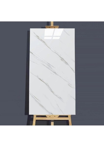 Kendinden Yapışkanlı 30X60 cm Mermer Desenli Mutfak Banyo Wc Kaplama Pvc Köpük Duvar Paneli
