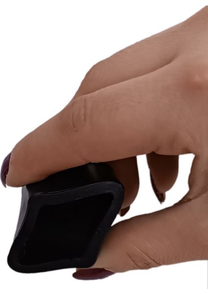 30X30 mm Kare Pvc Sandalye Profil Ayak Pabucu Sessiz Yumuşak - Siyah (4 Adet) fiyatları