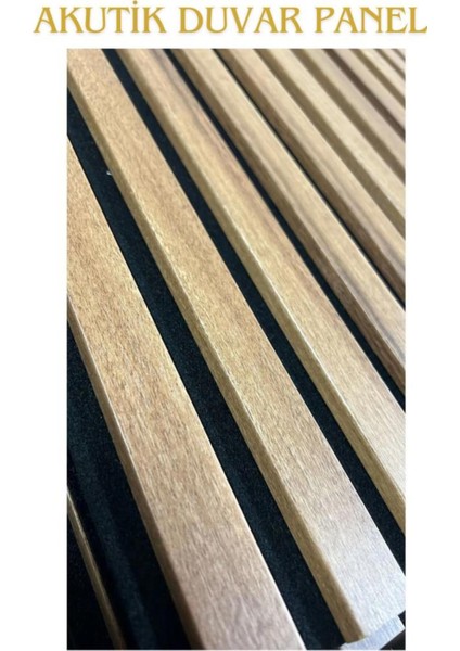 50X50CM 1 Adet Dekoratif Akustik Panel 3mm Keçe ve 8mm Mdflam Salon Ofis Duvar Çıtası Paneli Kula modelleri