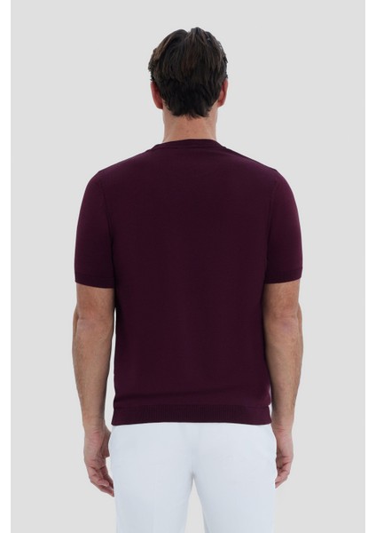 Erkek Yeşil Polo Yaka Örgü Desenli Tişört fırsatları
