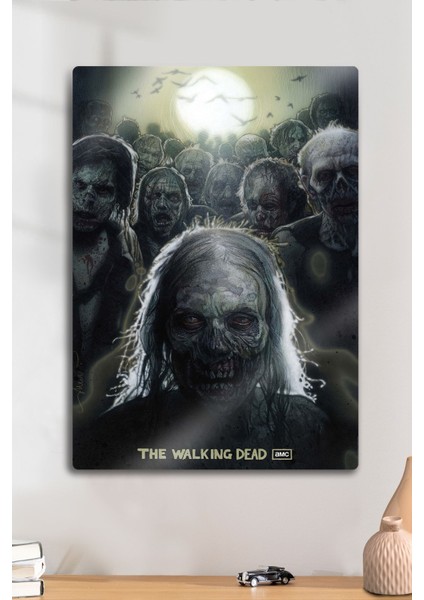 Metal Tablo - The Walking Dead, Twd, Zombi, Dizi Poster Film Tablosu