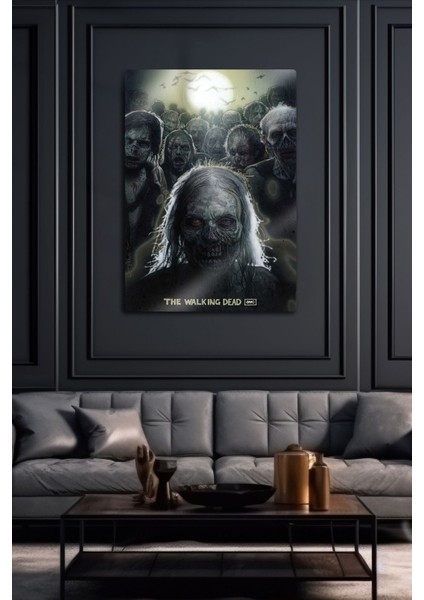 Metal Tablo - The Walking Dead, Twd, Zombi, Dizi Poster Film Tablosu