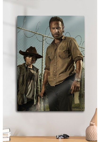 Metal Tablo - The Walking Dead, Twd, Rick Grimes, Dizi Poster Film Tablosu
