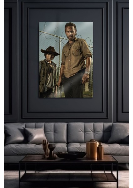 Metal Tablo - The Walking Dead, Twd, Rick Grimes, Dizi Poster Film Tablosu fırsatları