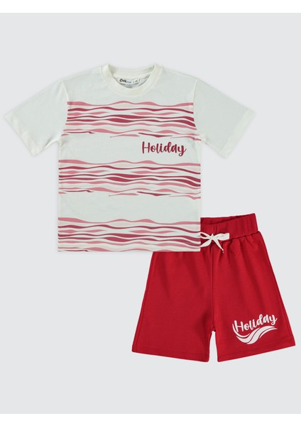 Erkek Çocuk Takım 2-5 Yaş Kırmızı