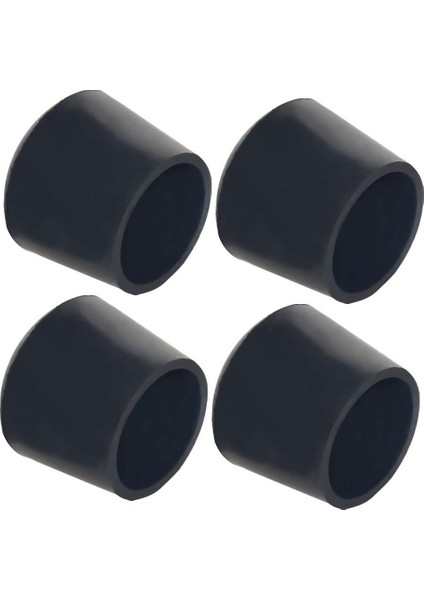 8 Adet 25 mm Pvc Sandalye Profil Ayak Pabucu Sessiz Yumuşak Sandalye Zemin Koruyucu Siyah fırsatları