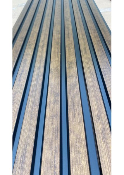 Atc 12X290CM Dekoratif Antik Ceviz Pvc Duvar Lambiri Ofis Salon Tv Arkası Dekoratif Atc Lambir Pane fırsatları