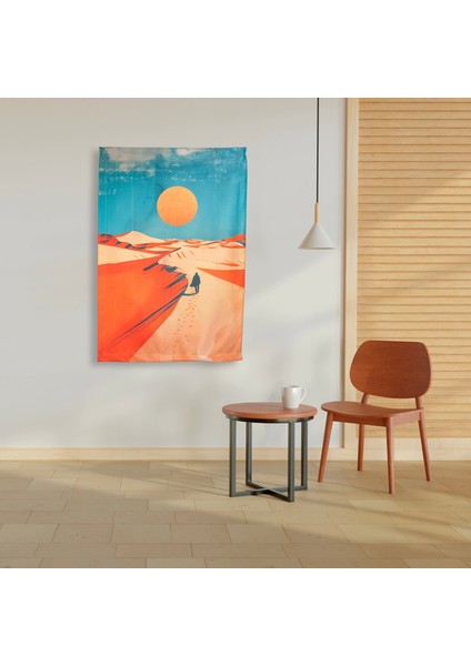 Çok Amaçlı Laminasyon Kumaş Örtü- Dune Çöl Gezegeni Temalı – Duvar, Masa, Piknik ve Koltuk Için | 50 x 75 cm