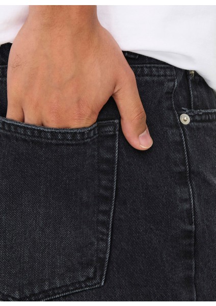 Denim Şort, Xl, Siyah fırsatları