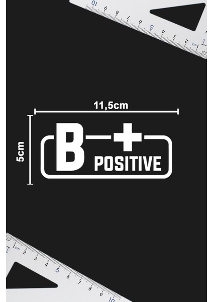B+ Pozitif Kan Grubu Sticker - Oto Sticker - Araba Sticker - Motor Sticker - Cam Sticker fiyatları