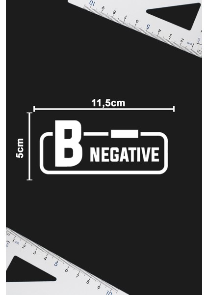 B- Negatif Kan Grubu Sticker - Oto Sticker - Araba Sticker - Motor Sticker - Cam Sticker fiyatları