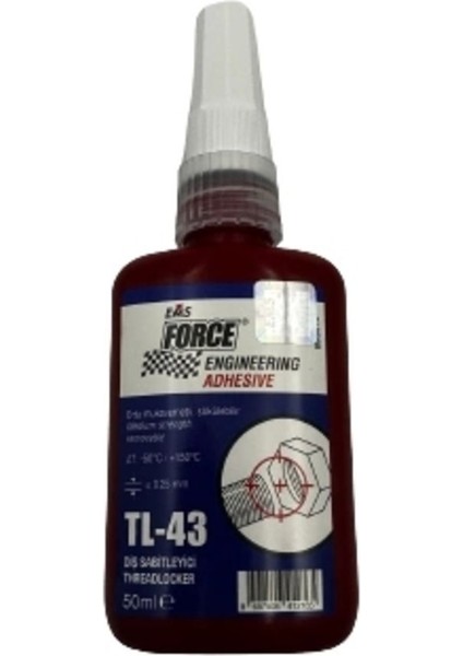 Civata Sabitleyici Orta Kuvvetli Tl 43 - 50ML fiyatları