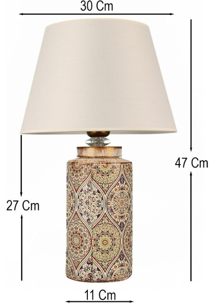 Damora Handmade Dekoratif Seramik Abajur fiyatları