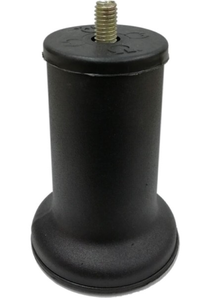 Mobilya Baza Ayağı 10 cm Texture Siyah M8 Ince Diş