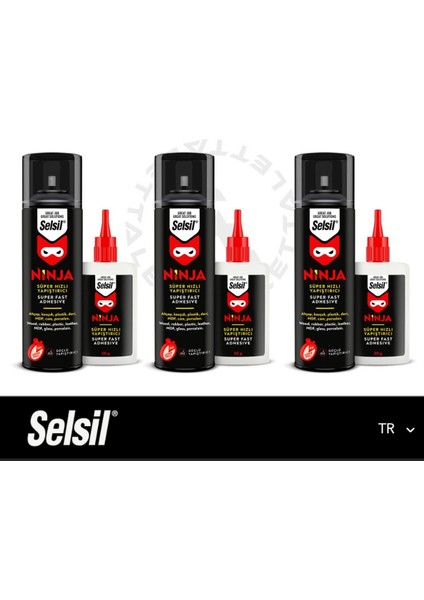 Ninja Süper Hızlı Yapıştırıcı 400 ml (3 Adet)
